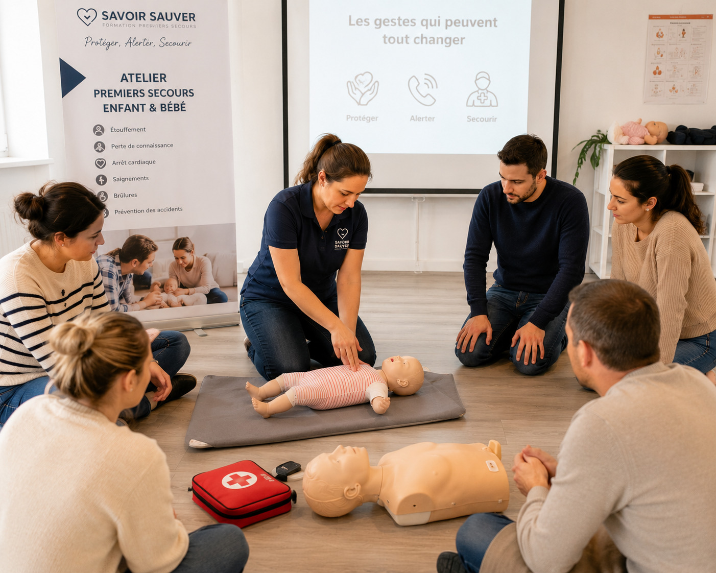 Atelier collectif de premiers secours pour les parents