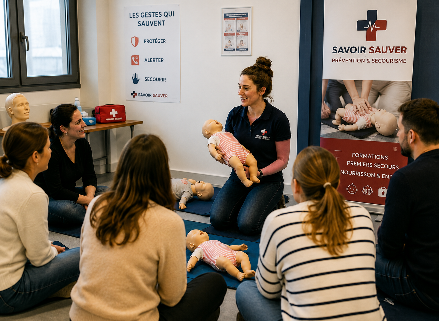 Atelier de premiers secours nourrisson et enfant animé par Savoir Sauver