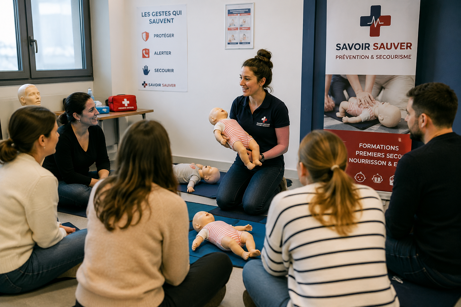 Atelier de premiers secours nourrisson et enfant animé par Savoir Sauver