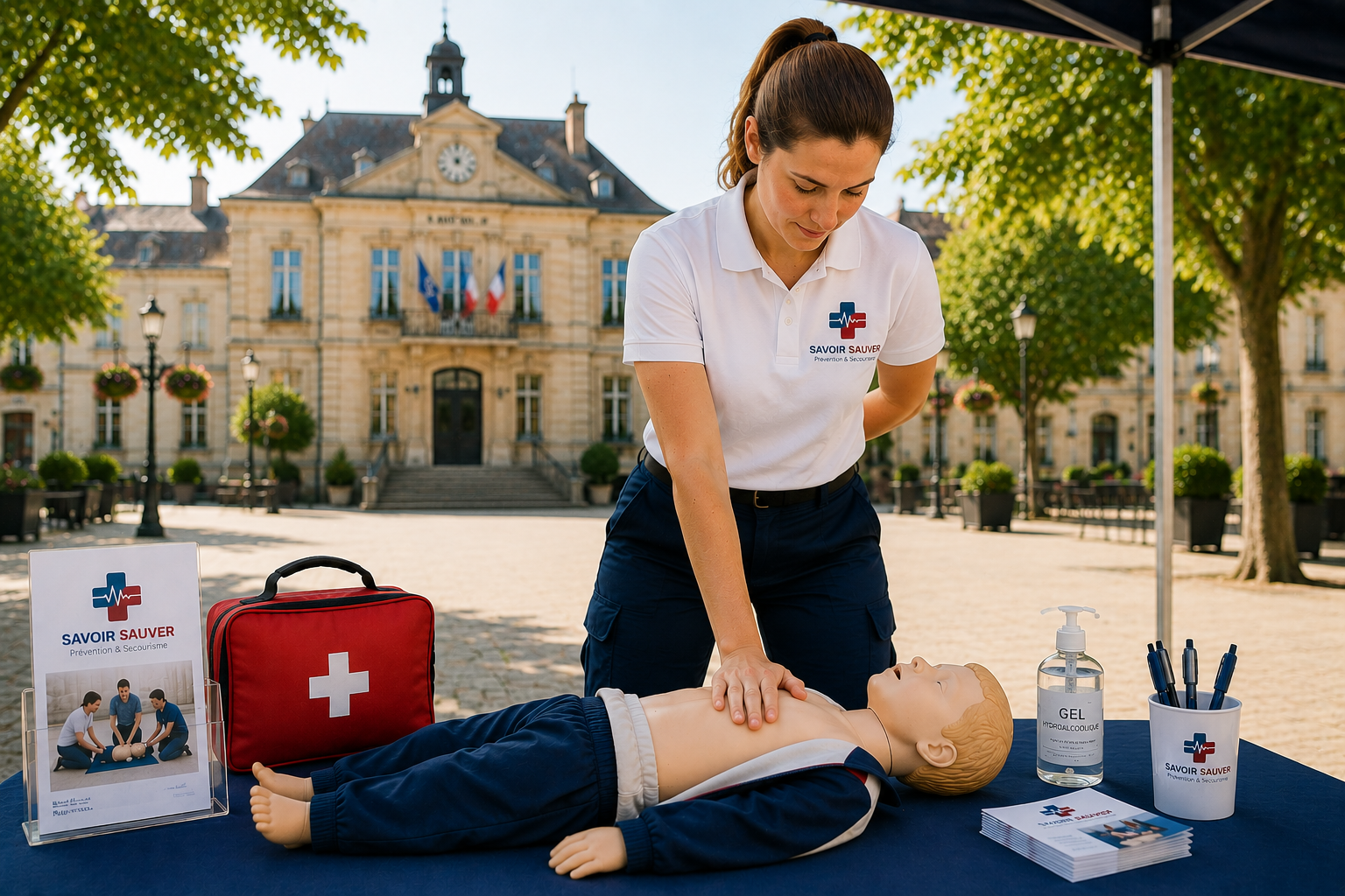 Action de prévention et de premiers secours organisée pour une collectivité
